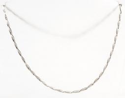 Ezüst(Ag) "zabszemes" nyaklánc, jelzett, h: 42 cm, nettó:3,7 g