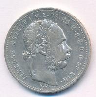 1881KB 1Ft Ag "Ferenc József / Középcímer" T:2- karc., ph.
Adamo M15