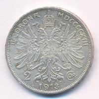 Ausztria 1913. 2K Ag "Ferenc József" T:1-,2 
Austria 1913. 2 Corona Ag "Franz Joseph...