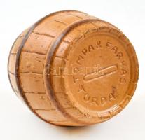 Tompa Antal és Farkas István által létrehozott első tordai kerámiagyár által gyártott jelzett mázas ...