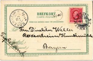 1903 Skiing dwarf, winter sport. Imp. Granbergs Konstindustri litho s: Max Hänel