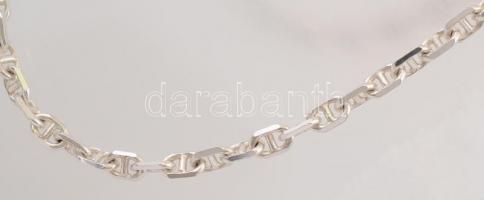 Ezüst(Ag) masszív pálcikás nyaklánc, jelzett, h: 55 cm, nettó: 36,8 g