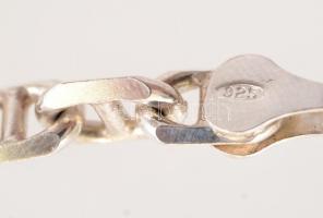 Ezüst(Ag) masszív pálcikás nyaklánc, jelzett, h: 55 cm, nettó: 36,8 g