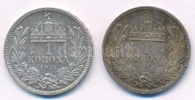 1915KB 1K Ag "Ferenc József" (2x) T:1- patina
Adamo K5.1