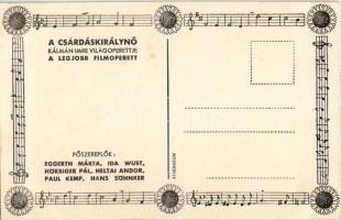 Eggerth Márta mint Csárdáskirálynő. Uránia reklámlap