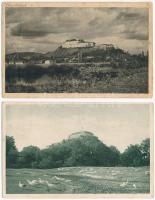Munkács, Mukacheve, Mukacevo; Hrad Palanok / vár / castle - 2 db régi képeslap / 2 pre-1945 postcards