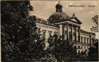 Kistapolcsány, Topolcianky; Gróf Keglevich kastély / Zámok / castle (r)