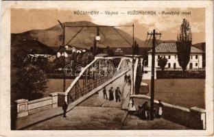 1920 Rózsahegy, Ruzomberok; Vág híd / Povazsky most / Váh river bridge (EK)