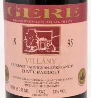 1995 Gere Cabernet Sauvignon - Kék frankos Cuvée Barrique bontatlan palack vörösbor