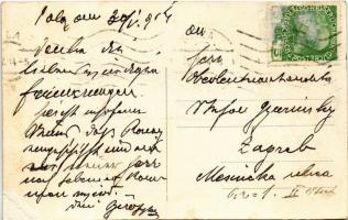 1914 Marine-Kasino in Pola. Billardzimmer / Austro-Hungarian Navy, K.u.K. Kriegsmarine, marine casin...