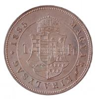 1885KB 1Ft Ag "Barokk címer" T:1,1-
Hungary 1885 1 Forint Ag "Coat of arms" Kre...