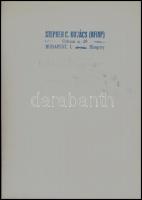 1981 C. Kovács István (?-): Magyar falu, pecséttel jelzett fotó, 23×16,5 cm