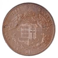 1868GYF 1Ft Ag "Ferenc József / Angyalos címer" Gyulafehérvár T:1- juszt. / Hungary 1868GY...