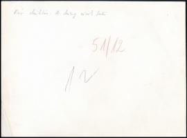 Rév Miklós (1906-1998): A Ming sírok felé, feliratozott fotó, felületén törésnyomok, 17,5ú23,5 cm