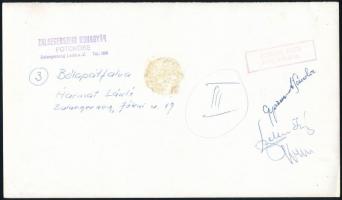 1975-1980 Bélapátfalvi cementgyár fotó, hátoldalán feliratozott, pecséttel. 24x14 cm