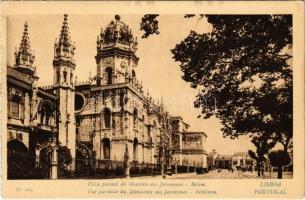 Lisboa, Lisbon; Vista parcial do Mosteiro dos Jeronymos / Jerónimos Monastery. M.C. No. 205. - from postcard booklet