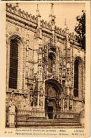 Lisboa, Lisbon; Porta lateral do Mosteiro dos Jeronymos Belem / Jerónimos Monastery. M.C. No. 208. - from postcard booklet (EK)