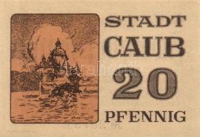 Német Birodalom/Weimari Köztársaság/Caub 1920. 10Pf + 20Pf + 25Pf + 50Pf 4klf db, teljes sor T:I