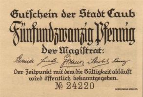 Német Birodalom/Weimari Köztársaság/Caub 1920. 10Pf + 20Pf + 25Pf + 50Pf 4klf db, teljes sor T:I