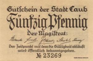 Német Birodalom/Weimari Köztársaság/Caub 1920. 10Pf + 20Pf + 25Pf + 50Pf 4klf db, teljes sor T:I