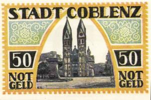 Német Birodalom/Weimari Köztársaság/ Coblenz 1921. 25Pf + 50Pf(3x) 4klf db, teljes sor T:I