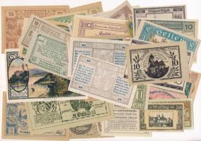 Ausztria ~1920. 50db-os vegyes szükségpénz tétel T:I,I-Austria ~1920. 50pcs of mixed necessity notes C:UNC,AU