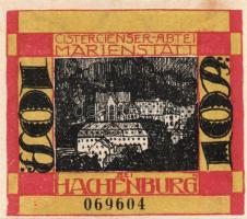 Német Birodalom/Weimari Köztársaság/ Hachenburg 1921. 10Pf(2x) + 25Pf(2x) + 50Pf(3x) 7klf db, teljes...