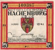 Német Birodalom/Weimari Köztársaság/ Hachenburg 1921. 10Pf(2x) + 25Pf(2x) + 50Pf(3x) 7klf db, teljes...