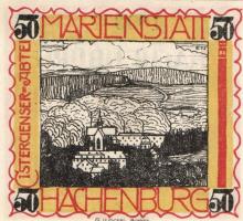 Német Birodalom/Weimari Köztársaság/ Hachenburg 1921. 10Pf(2x) + 25Pf(2x) + 50Pf(3x) 7klf db, teljes...