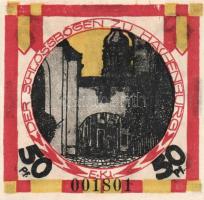 Német Birodalom/Weimari Köztársaság/ Hachenburg 1921. 10Pf(2x) + 25Pf(2x) + 50Pf(3x) 7klf db, teljes...