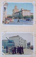 Szovjetunió 140 db városképes lap az 1950-es évekből albumban / 140 city view postcards from the 195...
