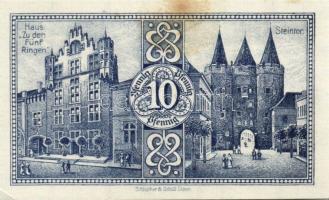 Német Birodalom/Weimari Köztársaság/Goch 1921. Seria"B" 10Pf + 25Pf + 50Pf 3klf db, teljes...