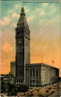 New York, Metropolitan Life Insurance Building, trams, automobiles (fl)