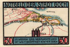 Német Birodalom/Weimari Köztársaság/Goch 1922. 50Pf(2x) + 75Pf(4x) 6klf db, teljes sor T:I