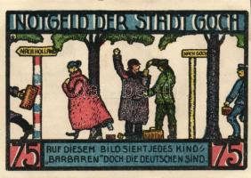 Német Birodalom/Weimari Köztársaság/Goch 1922. 50Pf(2x) + 75Pf(4x) 6klf db, teljes sor T:I