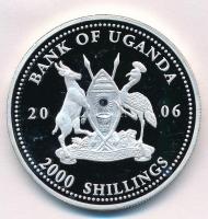 Uganda 2006. 2000Sh "A labdarúgás halhatatlanjainak csarnoka - Magyarország 1950-es évek / Pusk...