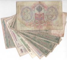 9db vegyes külföldi bankjegy, közte ukrán, jugoszláv, orosz bankjegyek T:III,III-
9pcs of mixed ban...