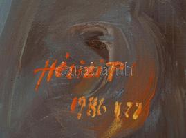 Hévizi Piroska (1911-1994): Janusz Korczak utolsó pillanatai. Olaj, vászon, jelzett és datált (Héviz...