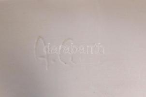 A.G. Mi jelzéssel: Puccini büszt. Alabástrom 16 cm