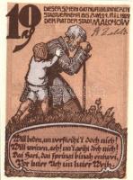 Német Birodalom/Weimari Köztársaság/ Malchow 1922. 10Pf + 25Pf + 50Pf 3klf db, teljes sor T:I