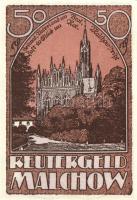 Német Birodalom/Weimari Köztársaság/ Malchow 1922. 10Pf + 25Pf + 50Pf 3klf db, teljes sor T:I