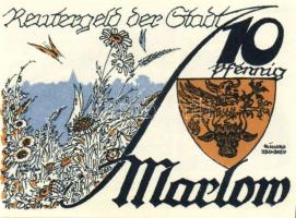 Német Birodalom/Weimari Köztársaság/ Marlow 1922. 10Pf + 25Pf + 50Pf 3klf db, teljes sor T:I