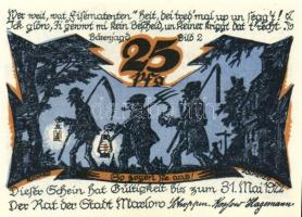 Német Birodalom/Weimari Köztársaság/ Marlow 1922. 10Pf + 25Pf + 50Pf 3klf db, teljes sor T:I