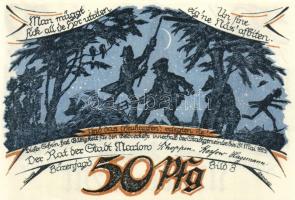 Német Birodalom/Weimari Köztársaság/ Marlow 1922. 10Pf + 25Pf + 50Pf 3klf db, teljes sor T:I