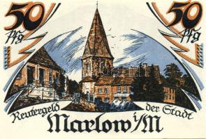 Német Birodalom/Weimari Köztársaság/ Marlow 1922. 10Pf + 25Pf + 50Pf 3klf db, teljes sor T:I