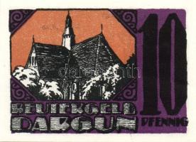 Német Birodalom/Weimari Köztársaság/ Dargun 1921. 10Pf + 25Pf + 50Pf 3klf db, teljes sor T:I