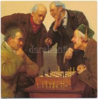 Your Move? Giovanni Garinei - 1 db MODERN kinyitható sakk lap / 1 modern folding chess card