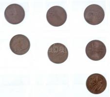 177db vegyes külföldi fémpénz berakólapokon, közte izlandi, lengyel, NSZK érmék T:vegyes
177pcs of ...