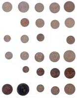 177db vegyes külföldi fémpénz berakólapokon, közte izlandi, lengyel, NSZK érmék T:vegyes
177pcs of ...