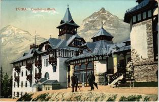 1909 Tátra, Magas Tátra, Vysoké Tatry; Csorbai szálloda. Feitzinger Ede No. 1019. / hotel (EK)